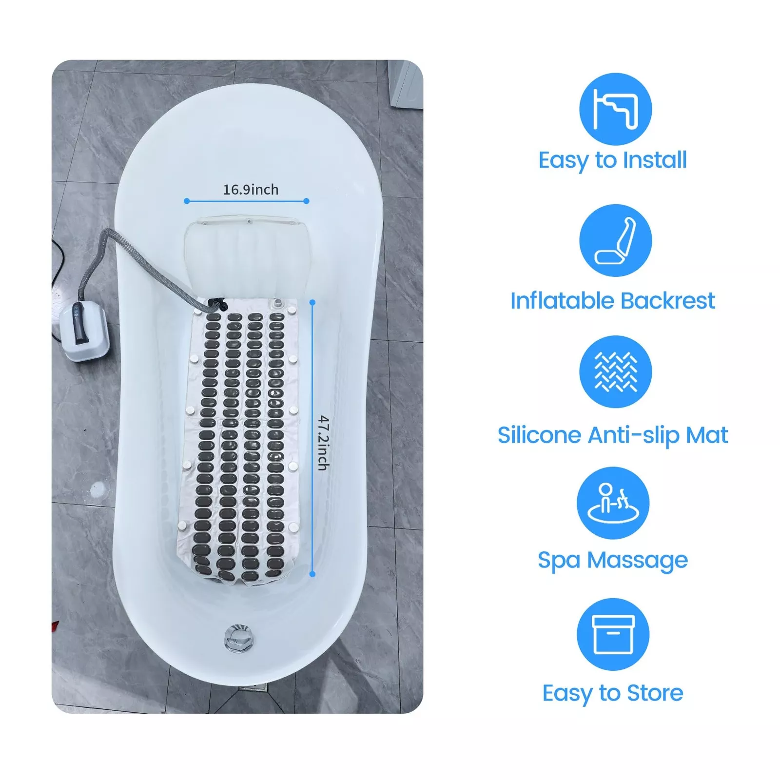 Electric Bathtub Bubble Massager