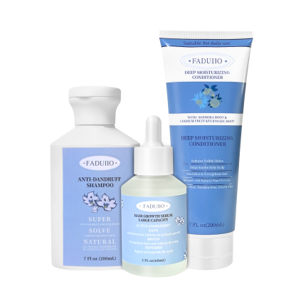 Moisturizing Conditioner + Anti-Dandruff Shampoo + Hair Treatment Oil