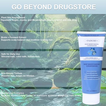 FADUIIO Anti-Dandruff Conditioner 2-Pack – Flake Control, Itchy Scalp Relief, Nourishing & Strengthening, Natural Extracts, Sulfate-Free, 200ml Each