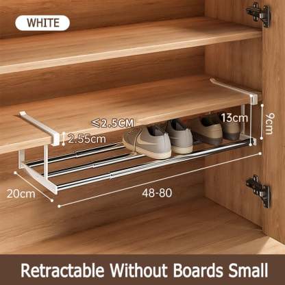Multi-functional tiered partition shoe rack