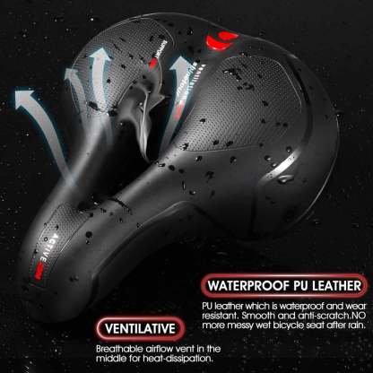 Extra Wide Comfort Bicycle Saddle