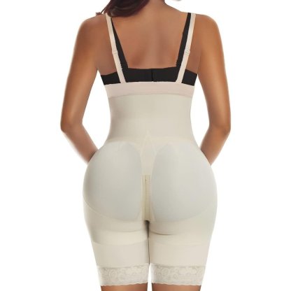Compression Shapewear Open Bust Tummy Control with Zipper
