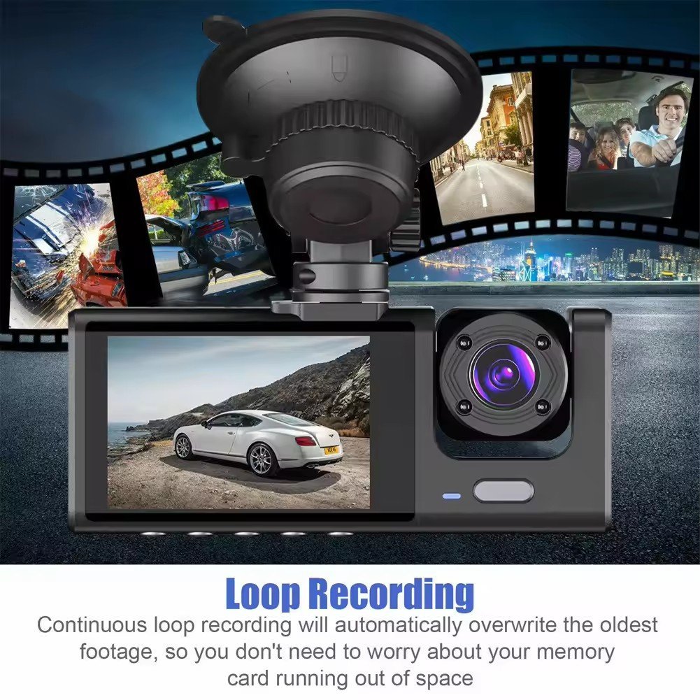 2-Inch Screen Wifi Link 1080P HD Dashcam with Night Vision 2 or 3 Lenses💥FREE SHIPPING💥