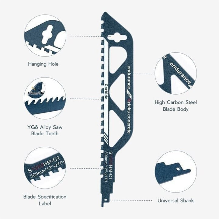 Reciprocating Saw Blade for Cutting EVERYTHING!!