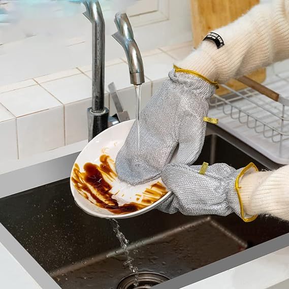 Hot Sale🔥Multifunctional Wire Dishwashing Gloves
