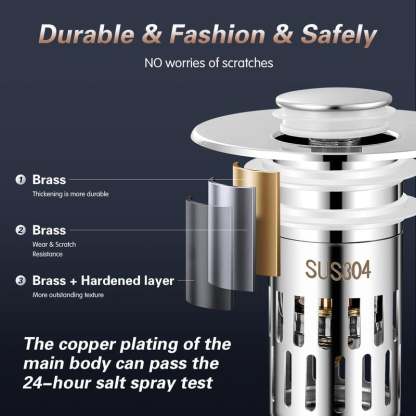 Universal Stainless Steel Drain Strainer (BUY 2 GET 1 FREE)