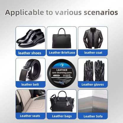 Leather care cleaning paste