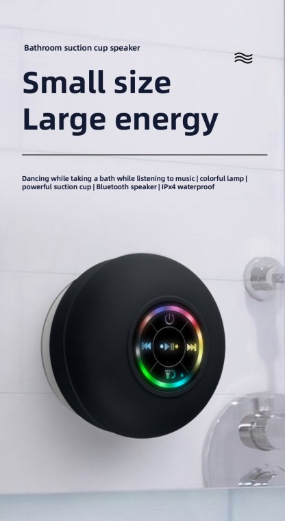 🎁💥LAST DAY 49% OFF-🔥🔥Mini Bluetooth Shower Speaker With Led Light