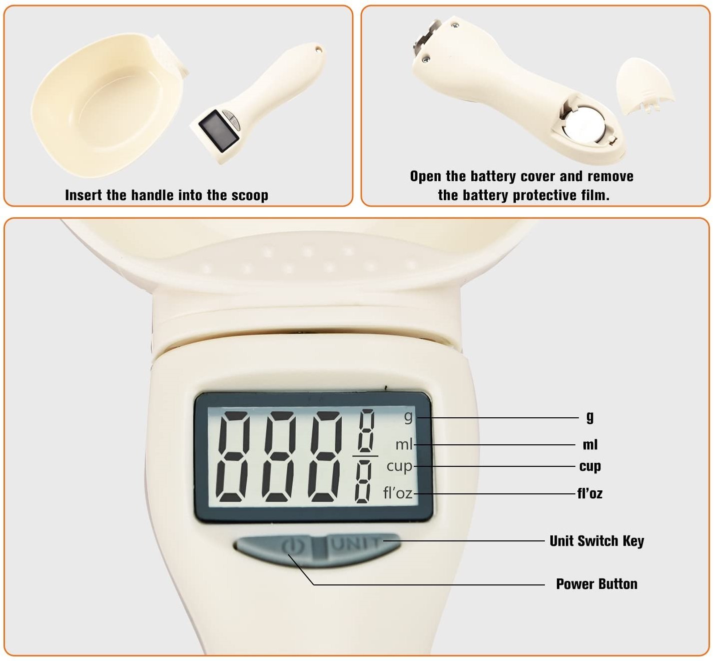 🏆LAST DAY 50% OFF🎁Food Measuring Scoop Scale