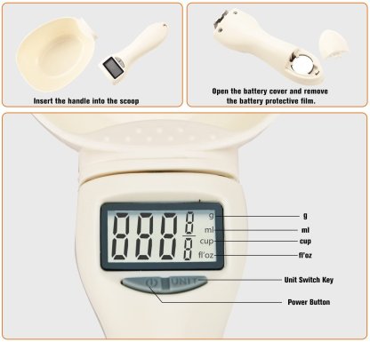 🏆LAST DAY 50% OFF🎁Food Measuring Scoop Scale