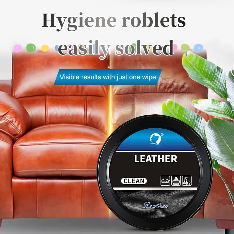 Leather care cleaning paste