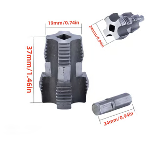 🔥Last Day - 49% OFF🔥 Electric Drill Compatible PVC Pipe Threader Kit with Various Die Sizes