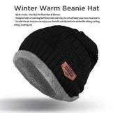 Unisex Woolen Cap Set
