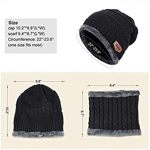 Unisex Woolen Cap Set