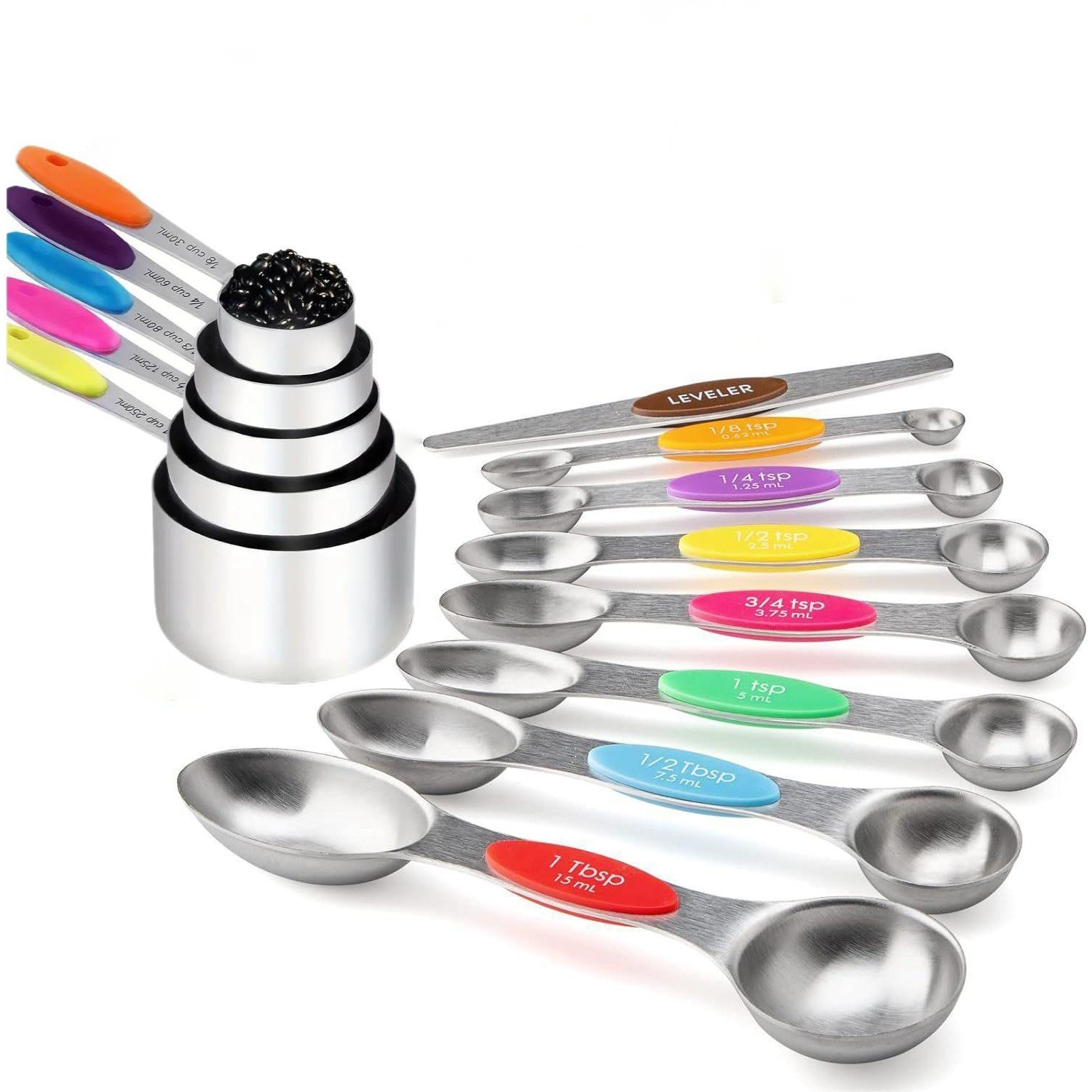 🔥🔥🔥Stainless Steel Magnetic Measuring Spoons Set