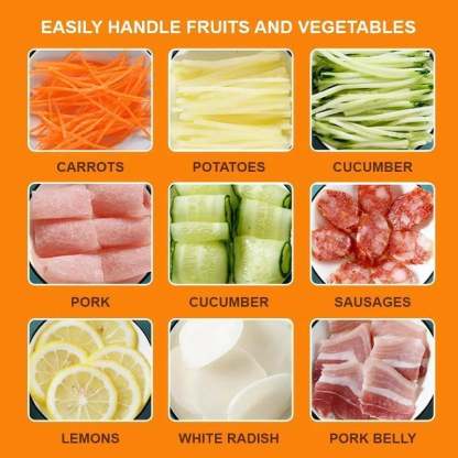 🥔🥕🍋🔥 Safe Mandoline Slicer for Kitchen