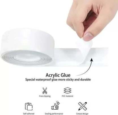Magic Anti-Mold Peel & Stick Self-adhesive Caulk Tape Strip
