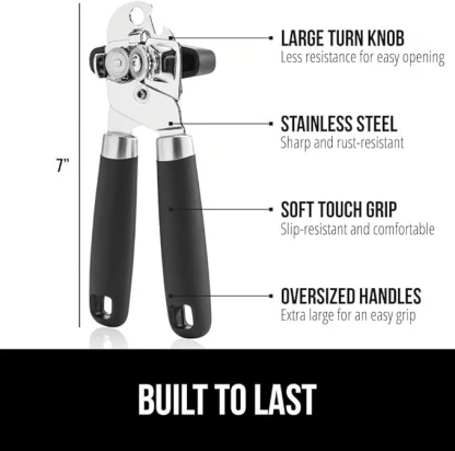 Multi-Functional Stainless Steel Smooth Edge Manual Hand Held Can Opener