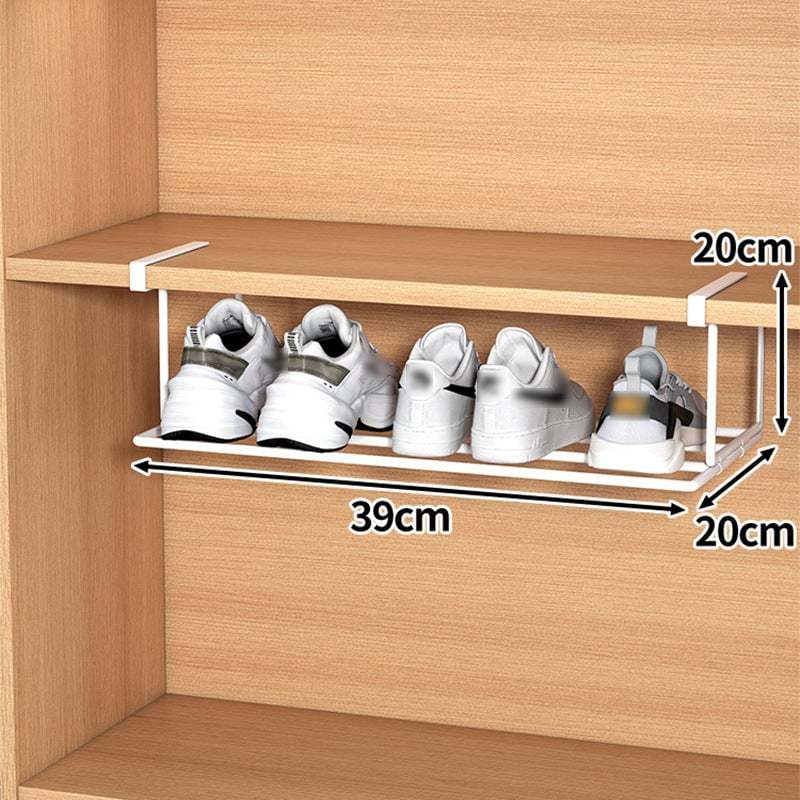 Multi-functional tiered partition shoe rack
