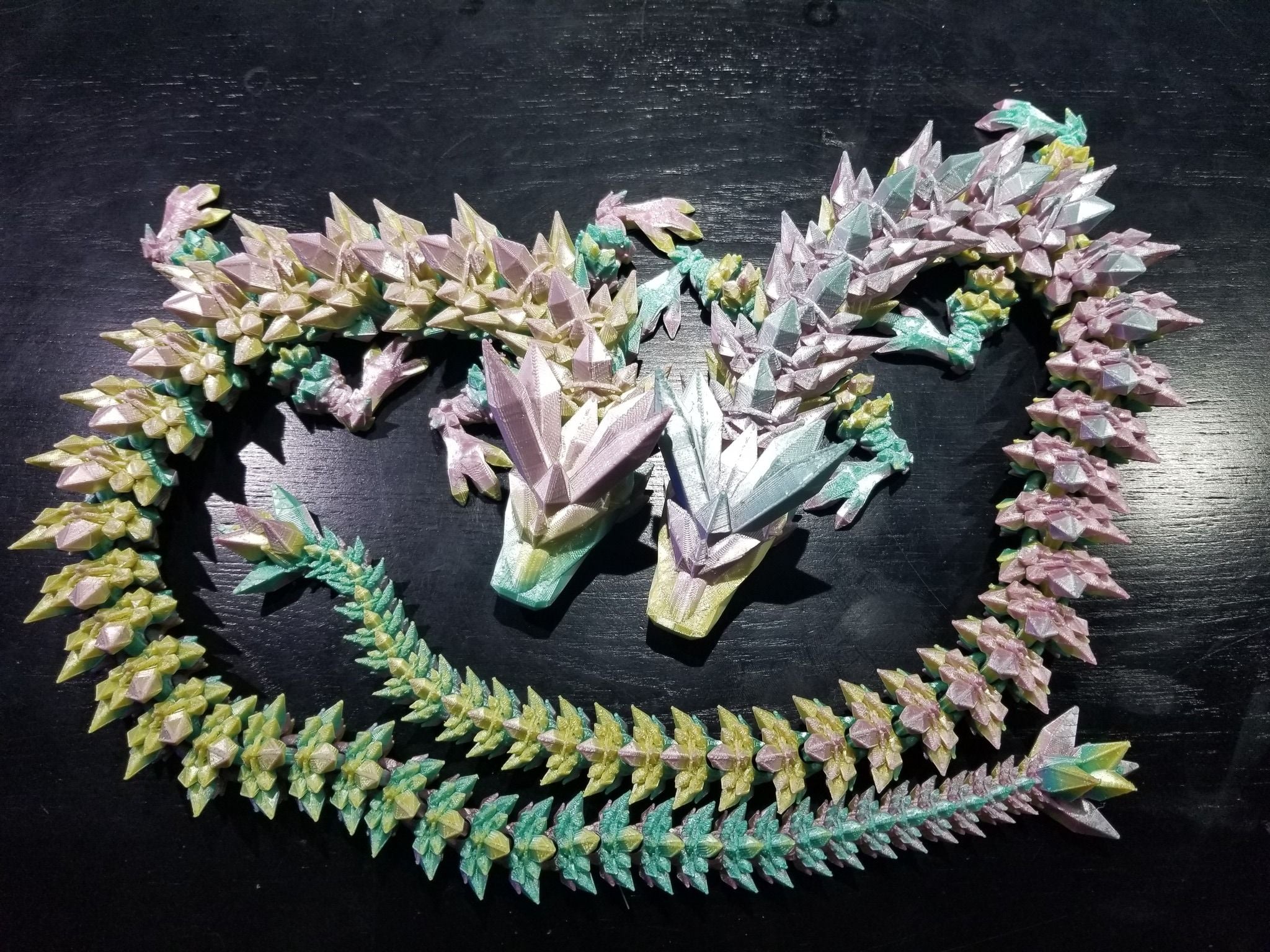 🐉Articulated Crystal Dragon and Dragon Egg🐉🥚