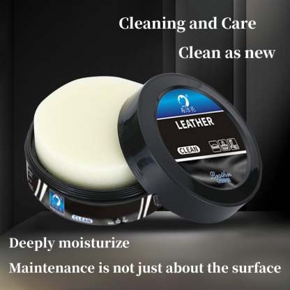Leather care cleaning paste