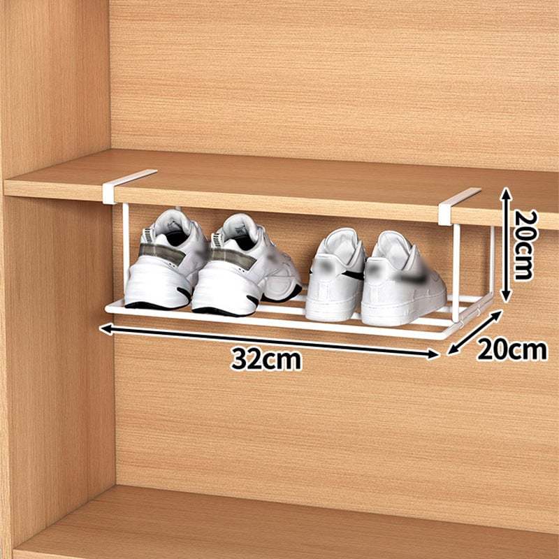 Multi-functional tiered partition shoe rack