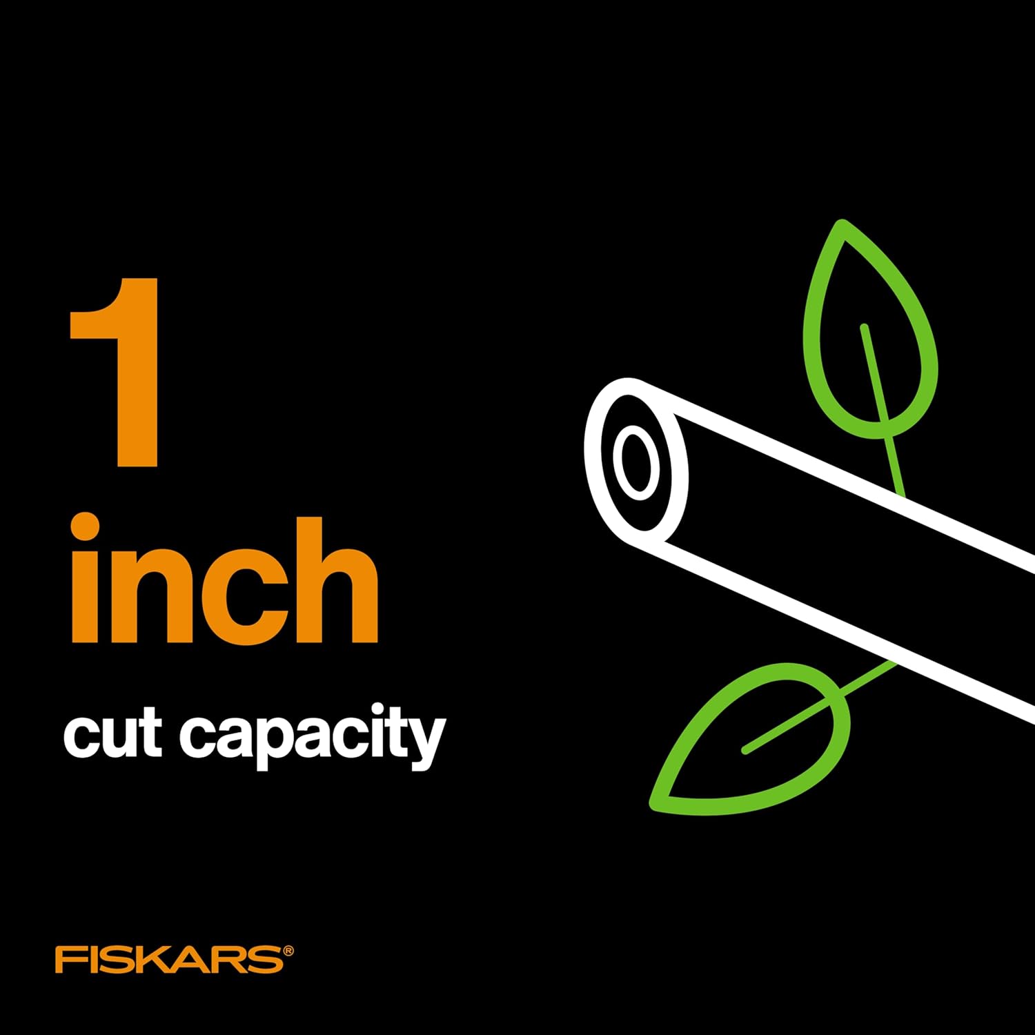 Fiskars Bypass Pruning Shears, 5/8-Inch Cut Capacity Garden Clippers, Gardening Scissors with Sharp, Rust Resistant Steel Blade