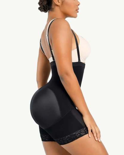 Compression Shapewear Open Bust Tummy Control with Zipper