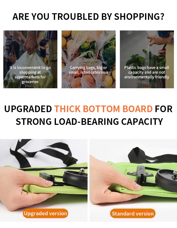 🔥Shopping Bag Folding Green Bag