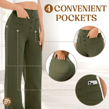 Women's Casual High Waist Stretch Pants