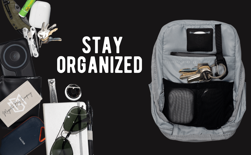 Magnetic Crossbody Bag organization