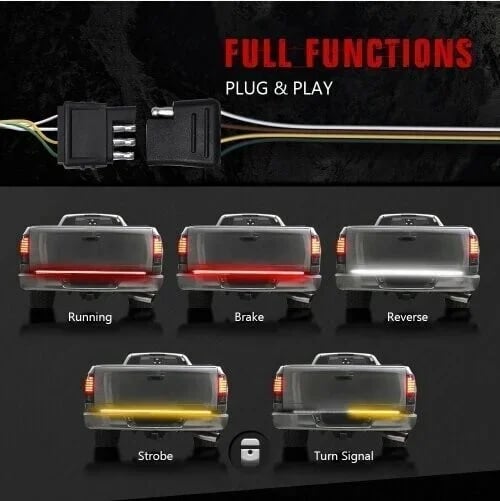 🚘Led Tailgate Lights- Turn Signals And Driving And Reversing Lights⚡️