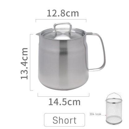 2-in-1 304 Stainless Steel Multifunctional Oil Strainer Pot