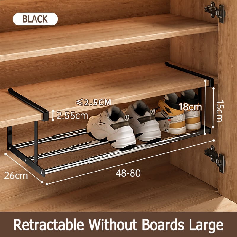 Multi-functional tiered partition shoe rack
