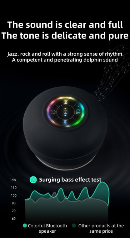 🎁💥LAST DAY 49% OFF-🔥🔥Mini Bluetooth Shower Speaker With Led Light