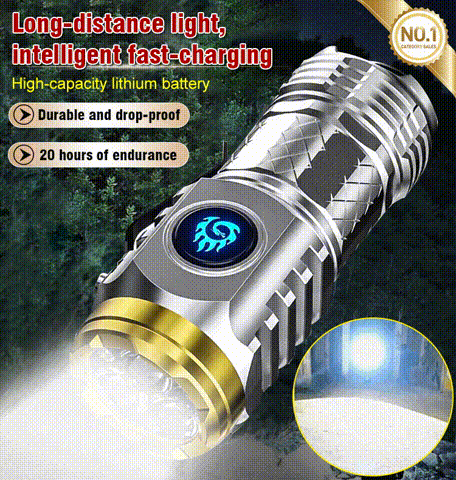 Three-eyed Monster Mini Flash Super Power Flashlight