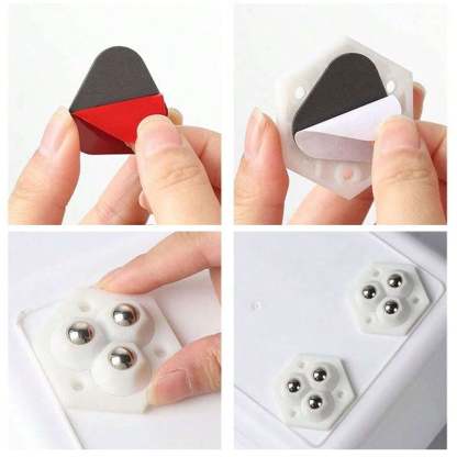 💝360° rotating three-ball caster(4PCS)