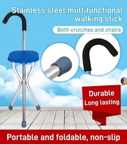 🔥Foldable Lightweight Seat Cane for Seniors Adult⭐