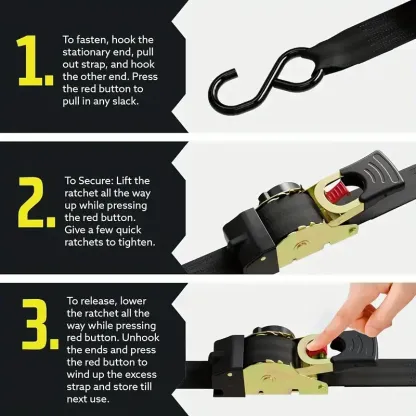 🔥BLACK FRIDAY 70% OFF--Retractable Ratchet Straps（🎁Perfect Gift）