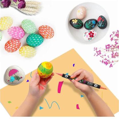 🔥Last Day Promotion - Dual Tip Acrylic Paint Pen Marker - 24/48/72Colours