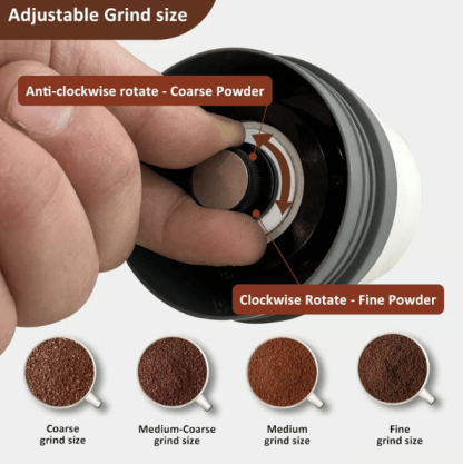 🎉Portable Coffee Maker For Travel With Manual Grinder☕
