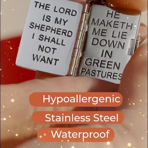 🔥 Last Day 49% OFF 😍Openable Holy Cross Bible Pendant