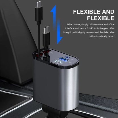 🔥Retractable 4-in-1 Car Charger