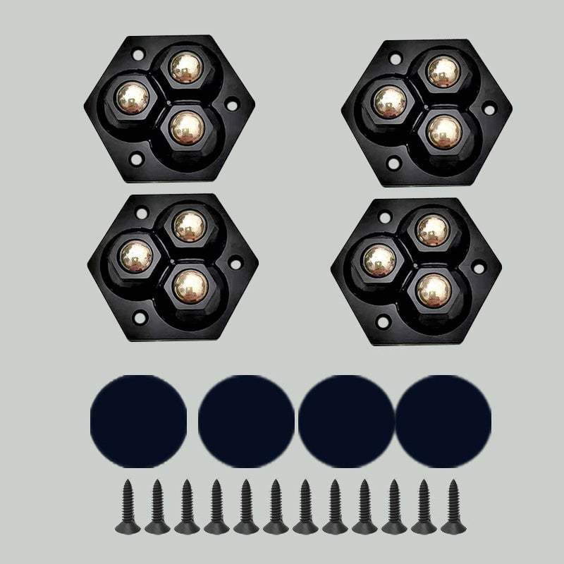 💝360° rotating three-ball caster(4PCS)