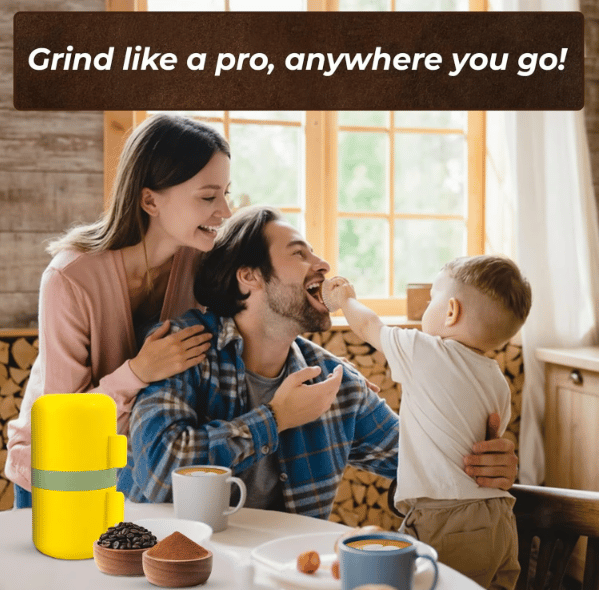 🎉Portable Coffee Maker For Travel With Manual Grinder☕