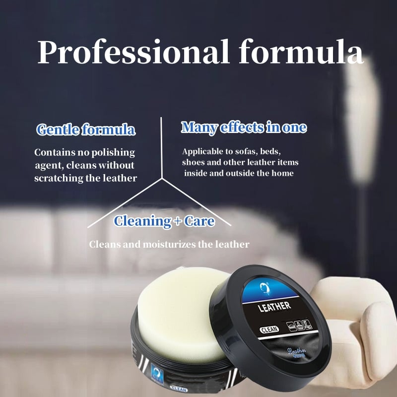 Leather care cleaning paste