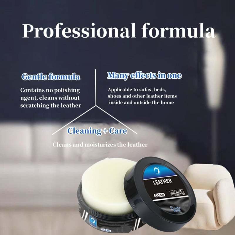 Leather care cleaning paste