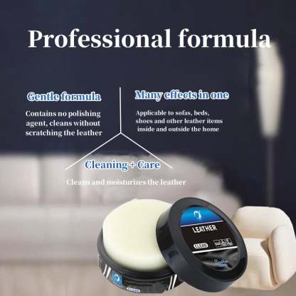 Leather care cleaning paste