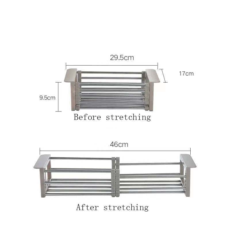 Extend kitchen sink drain basket