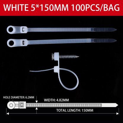 Screw Hole Cable Ties